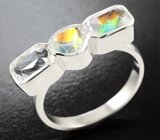 Кольцо с ограненным лунным камнем 3,29 карата Серебро 925