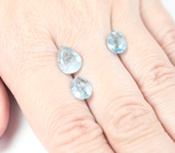 Набор из 3 аквамаринов 4,97 карата