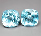 Крупная пара London топазов 17,75 карата