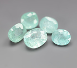 Набор из 5 параиба турмалинов 2,06 карата