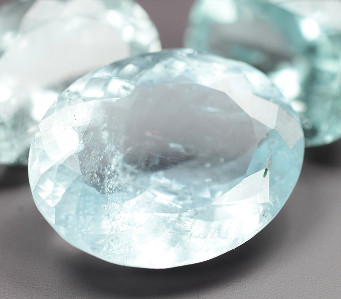 Крупный набор из 3 аквамаринов 26,62 карата
