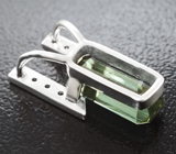 Кулон с полихромным «неоновым» апатитом 2,86 карата и лейкосапфирами