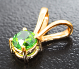 Кулон с уральским демантоидом 0,54 карата Золото