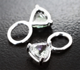 Подвесы для серег с полихромными цоизитами 1,04 карата