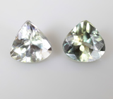 Подвесы для серег с полихромными цоизитами 1,04 карата Золото