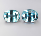 Пара насыщенно-синих шпинелей 0,59 карата