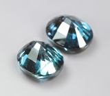 Пара насыщенно-синих шпинелей 0,67 карата