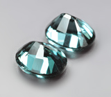 Пара насыщенно-зеленых шпинелей 0,7 карата