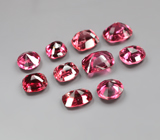 Набор из 10 шпинелей 1,58 карата