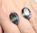 Крупная пара «мистического» кварца 24,55 карата