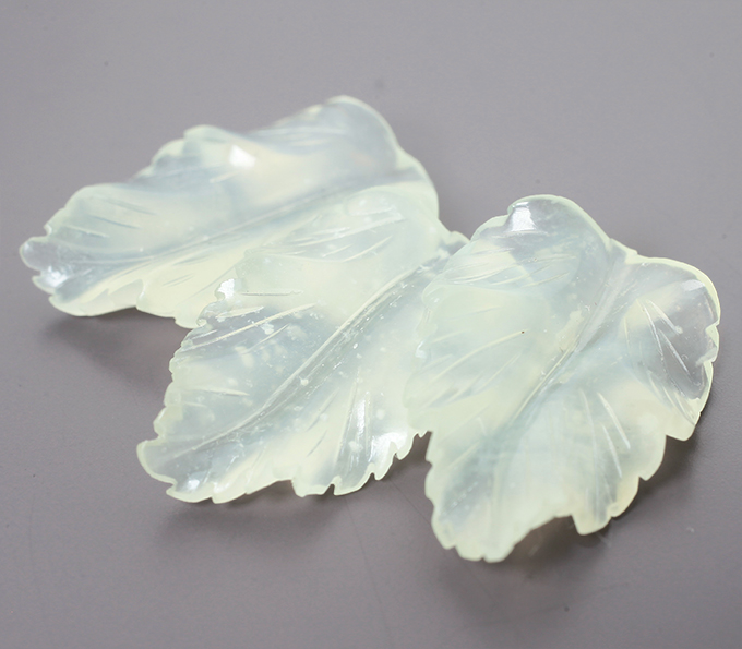 Крупный набор резного нефрита 17,68 карата