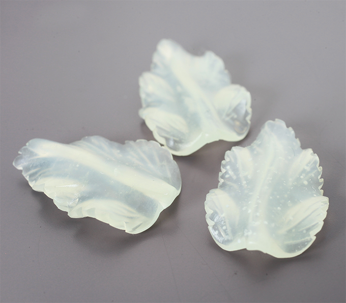 Крупный набор резного нефрита 17,68 карата