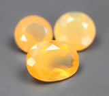 Набор из 3 «солнечных» опалов 1,59 карата