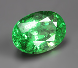 «Неоновый» цаворит 1,24 карата
