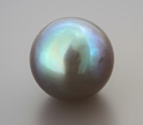 Черная морская жемчужина барокко 3,92 карата! Титановый люстр