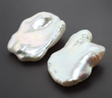 Крупная пара морских жемчужин барокко 29,9 карата! Исключительный люстр