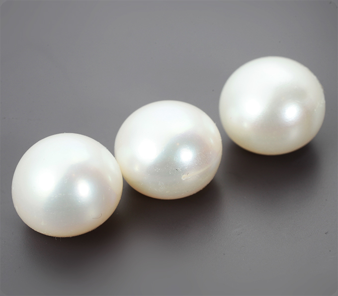 Крупный набор из 3 морских жемчужин 33,76 карата