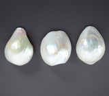 Крупный набор из 3 морских жемчужин барокко 44,43 карата