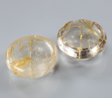 Парный рутиловый кварц 19,29 карата