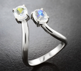 Кольцо с ограненным лунным камнем 2,37 карата