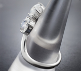 Кольцо с ограненным лунным камнем 2,37 карата Серебро 925