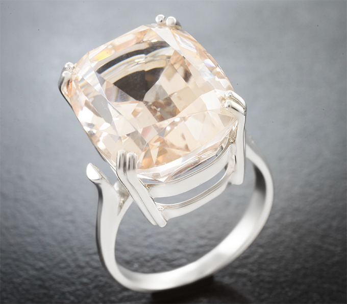 Серебро 925 Кольцо с чистейшим империал топазом 26,17 карата