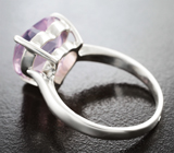 Кольцо с лавандовым аметистом 5,68 карата Серебро 925