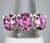 Кольцо с умбалитами гранатами топовых цветовых характеристик 7,09 карата