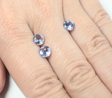 Набор из 3 полихромных цоизитов 2,38 карата