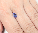 Насыщенный танзанит высокой чистоты 1,05 карата