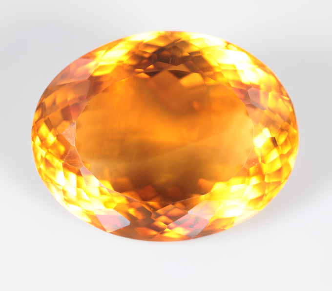 Кулон с крупным чистейшим цитрином 42,67 карата