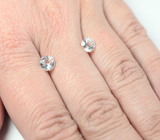 Пара редких данбуритов высокой чистоты 1,75 карата