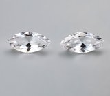 Крупная пара данбуритов высокой чистоты 4,23 карата