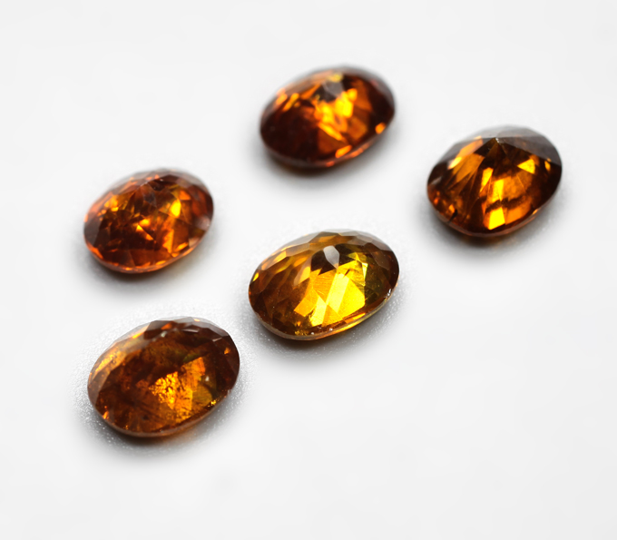 Набор из 5 сфалеритов 7,96 карата