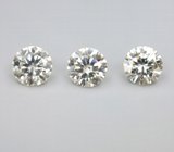 Набор из 3 муассанитов 2,85 карата