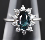 Комплект с александритами 2,67 карата и бриллиантами