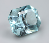 Редкий голубой турмалин высокой чистоты 1,05 карата