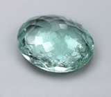 Редкий крупный голубой турмалин высокой чистоты 5,88 карата