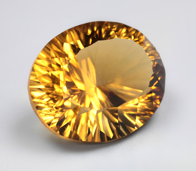 Чистейший крупный цитрин 20,31 карата