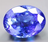 Крупный насыщенный танзанит 10,57 карата