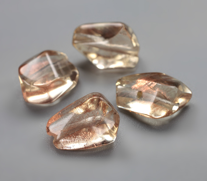 Набор орегонских солнечных камней авторской огранки 9,07 карата! Эффект Шиллера