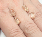 Набор орегонских солнечных камней авторской огранки 9,07 карата! Эффект Шиллера