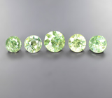 Кольцо с редким данбуритом 1,59 карата, чистейшими цирконами «шампань» и демантоидами гранатами  Золото