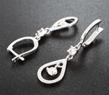 Серьги с розовыми бриллиантами 0,63 карата Золото