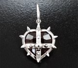 Кулон с насыщенно-красным пиропом гранатом 4,57 карата