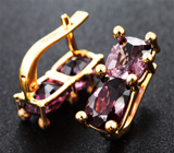 Серьги со шпинелями 5,01 карата Золото