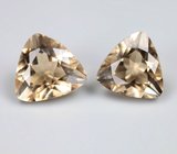 Пара желтых скаполитов со сменой цвета 4,12 карата