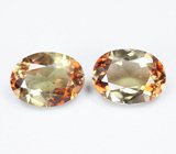 Пара андалузитов 1,24 карата