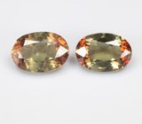 Пара андалузитов 1,08 карата