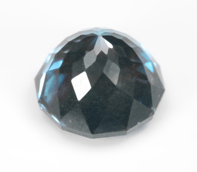 Синий London топаз авторской огранки 5,12 карата